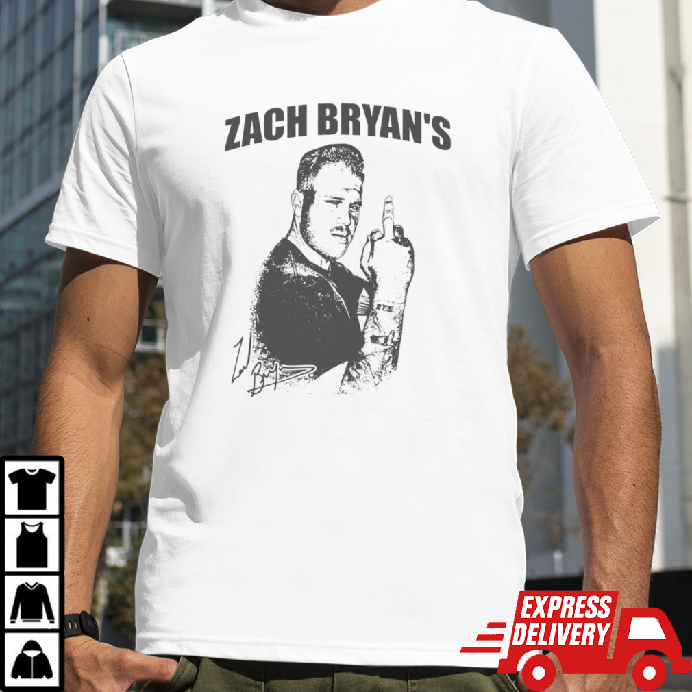 Zach Bryan middle finger vintage shirt