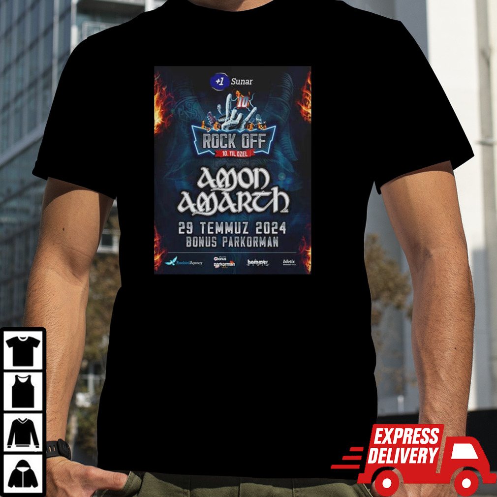 Amon Amarth Show 2024 In Turkey On July 29 At Bonus Parkorman Temmuz 2024 shirt