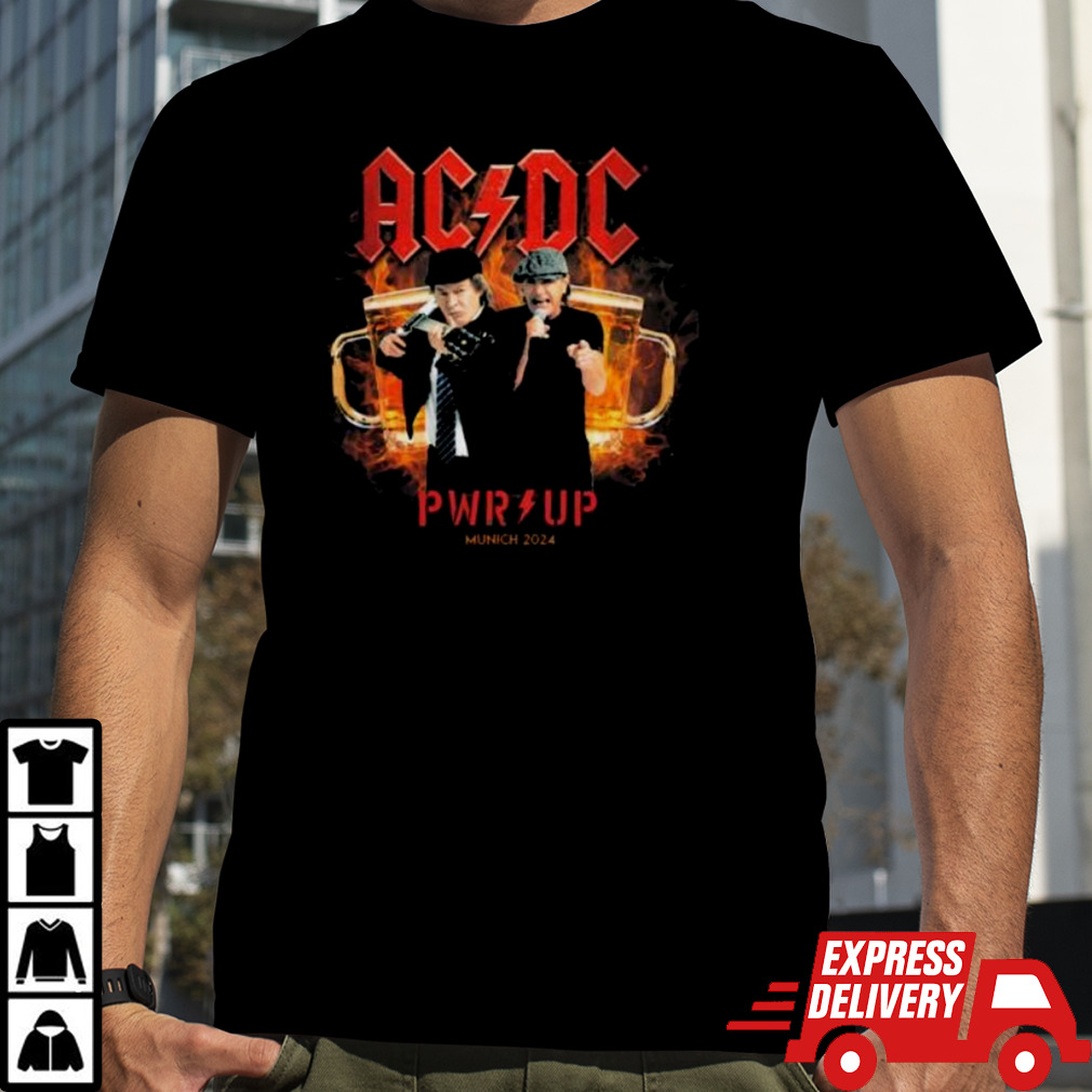 Angus Young And Brian Johnson AC DC Pwr Up Munich Tour 2024 shirt