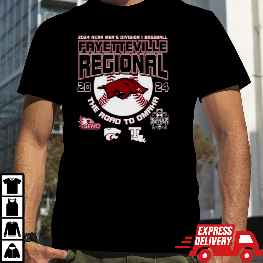 Arizona Razorbacks 2024 NCAA Men’s Division I Baseball Regional Shirt