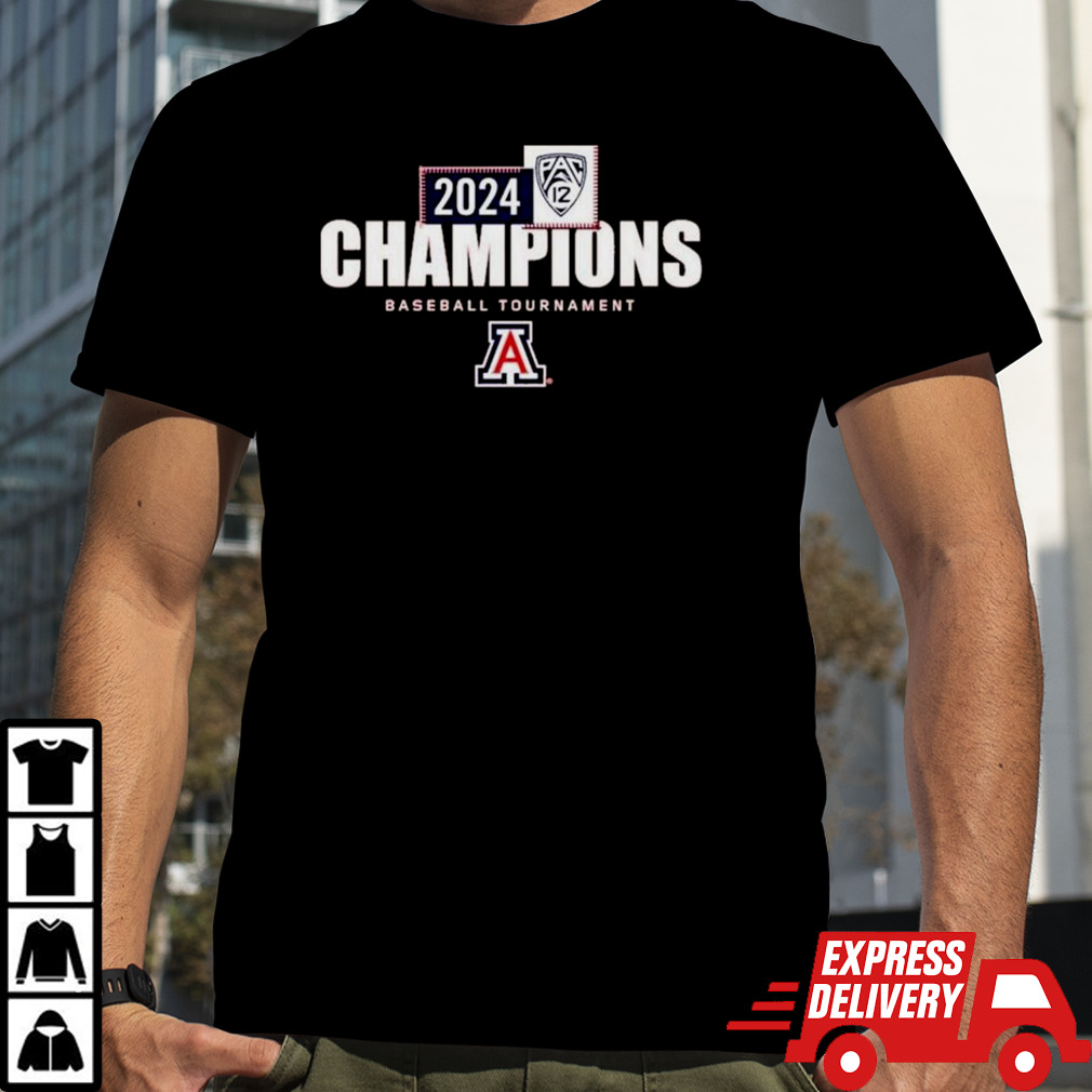 Arizona Wildcats 2024 Pac-12 Baseball Conference Tournament Champions Locker Room shirt