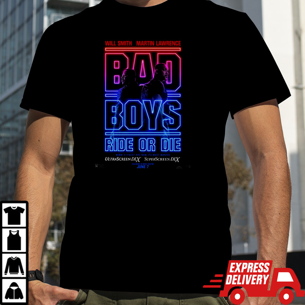 Bad Boys Ride Or Die New Poster Movie Releasing In Theaters On June 7 shirt