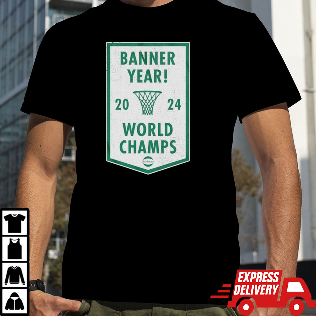 Banner Year 2024 Boston Basketball Championship T-Shirt