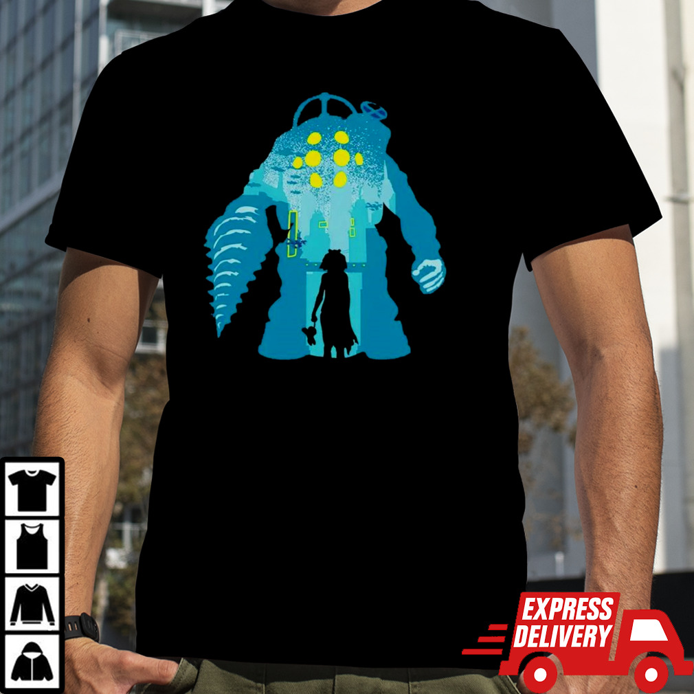 Big Daddy and Little Sister BioShock underwater world shirt