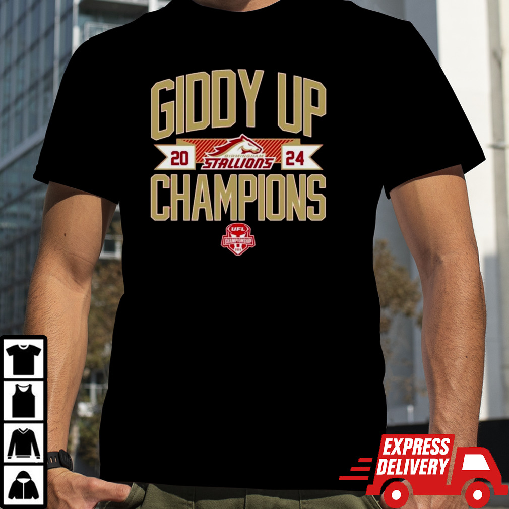 Birmingham Stallions Giddy Up Champions Shirt