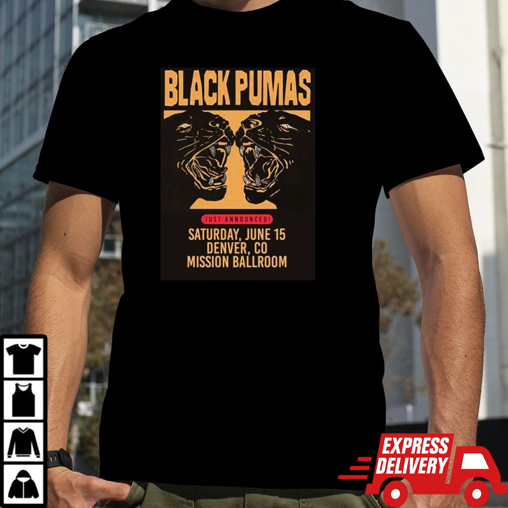 Black Pumas Just Announced June 15 2024 T-shirt