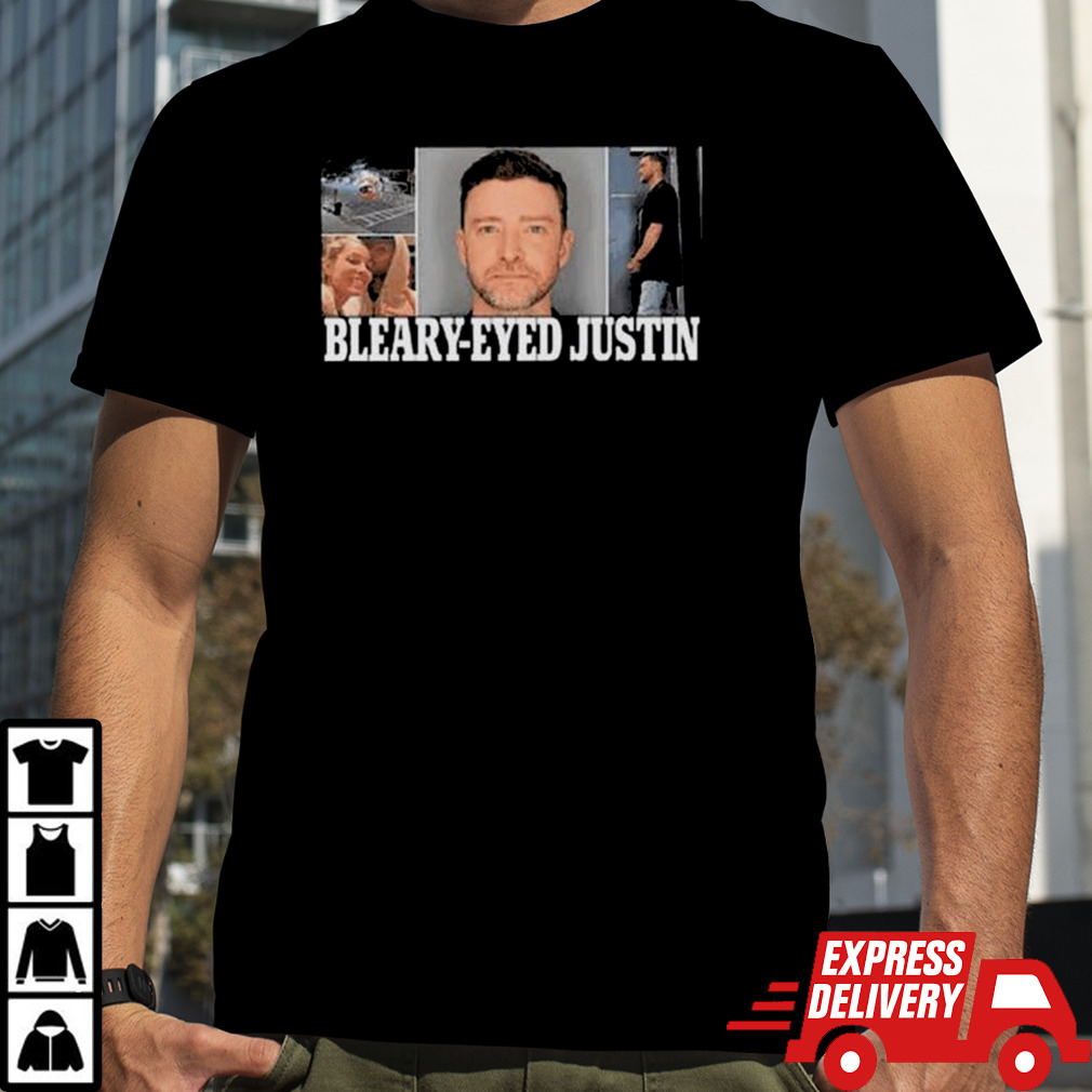 Bleary-Eyed Justin Timberlake Mugshot shirt