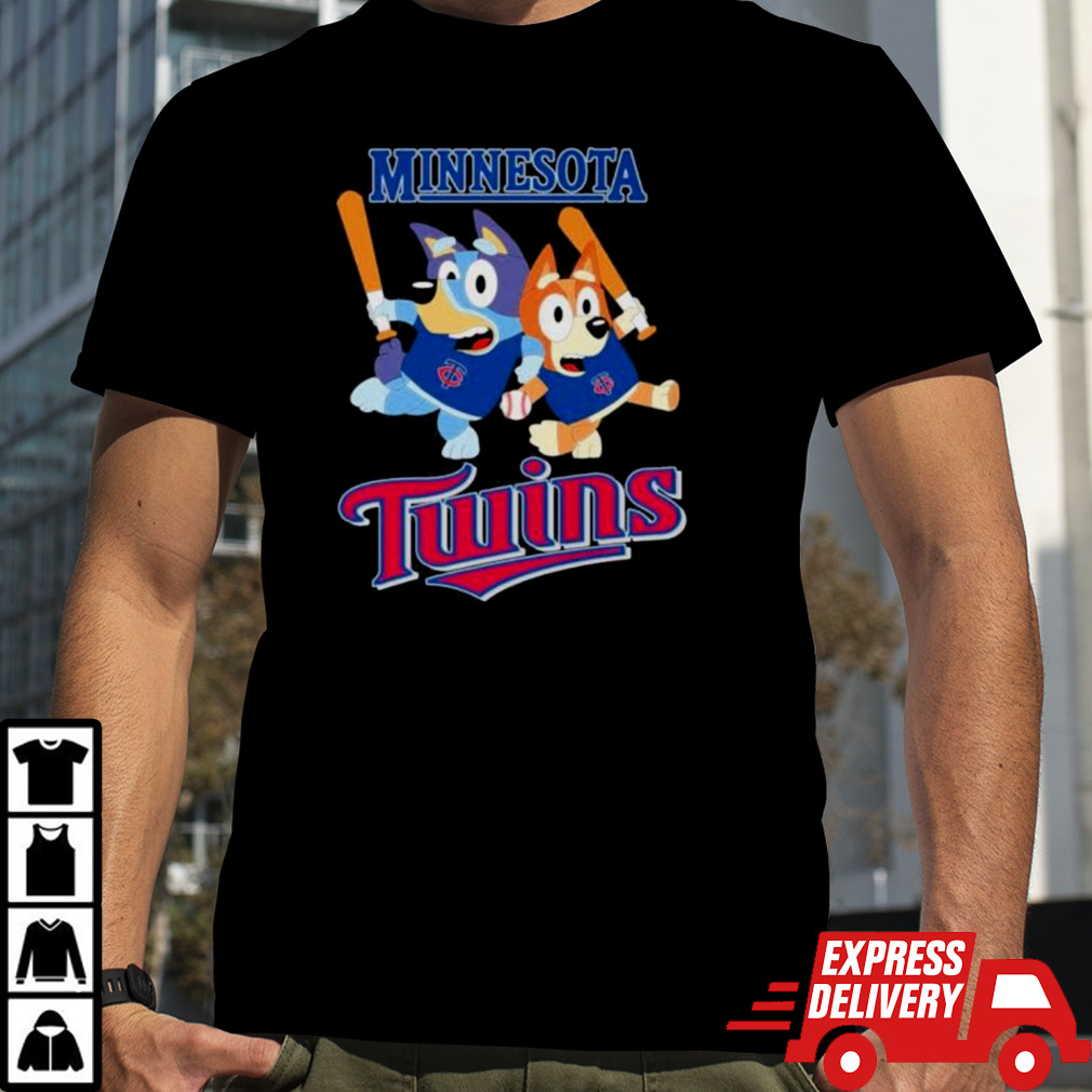 Bluey Minnesota Twins Baseball Shirt