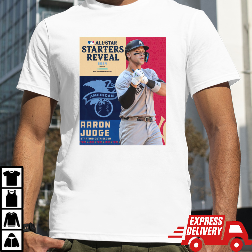 American Leagues Aaron Judge Starting Outfielder All-Star Starts Reveal shirt