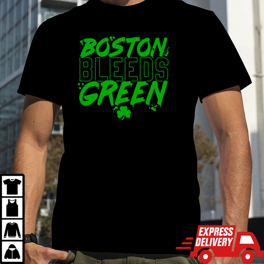 Boston Bleeds Green Celtics Basketball shirt