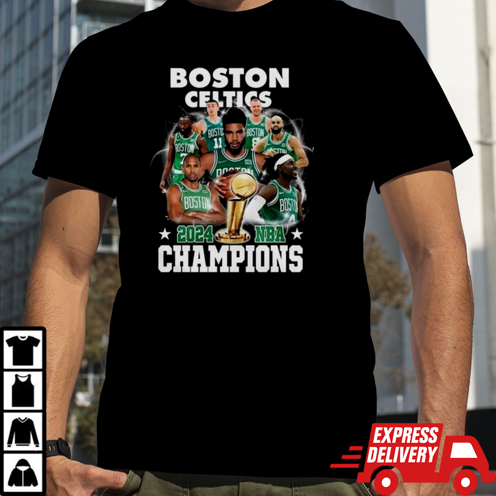 Boston Celtics 2024 NBA Champions 18 Times Team Portrait Shirt