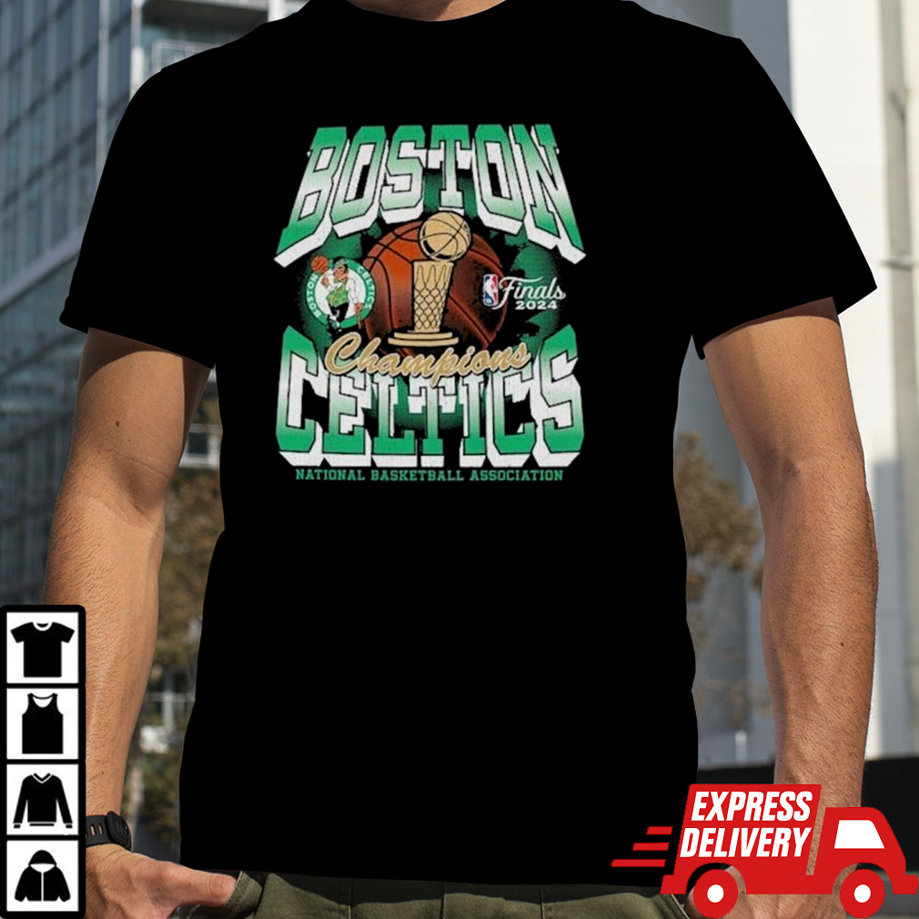 Boston Celtics 2024 NBA Finals Champions Big & Tall Retro Franklin T-Shirt