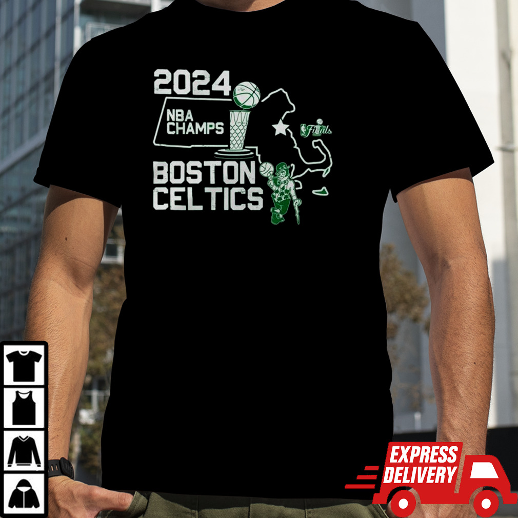 Boston Celtics 2024 NBA Finals Champions City State T-Shirt