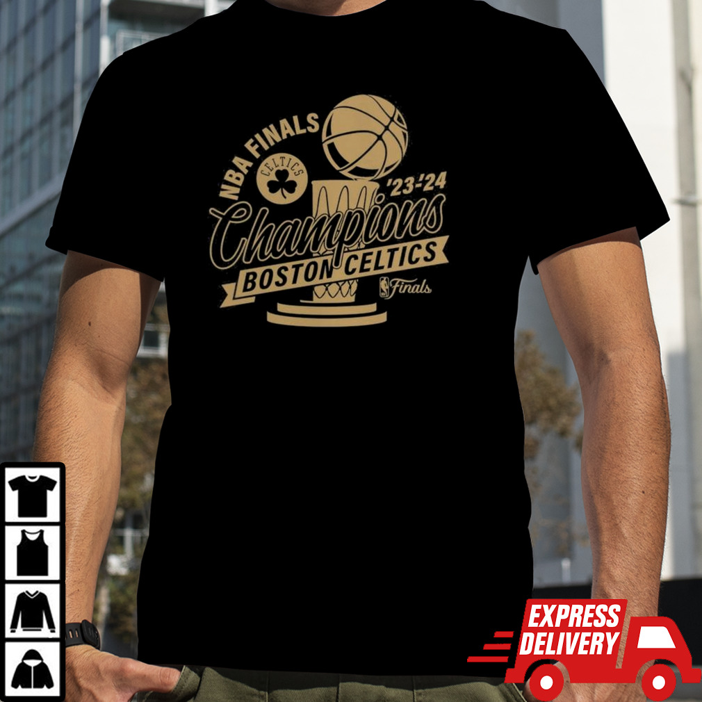 Boston Celtics 2024 NBA Finals Champions Defensive Rotation Trophy Shirt