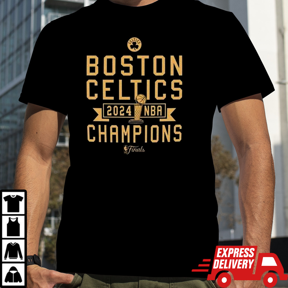 Boston Celtics 2024 NBA Finals Champions Slam Dunk Comfy Tri-Blend Shirt