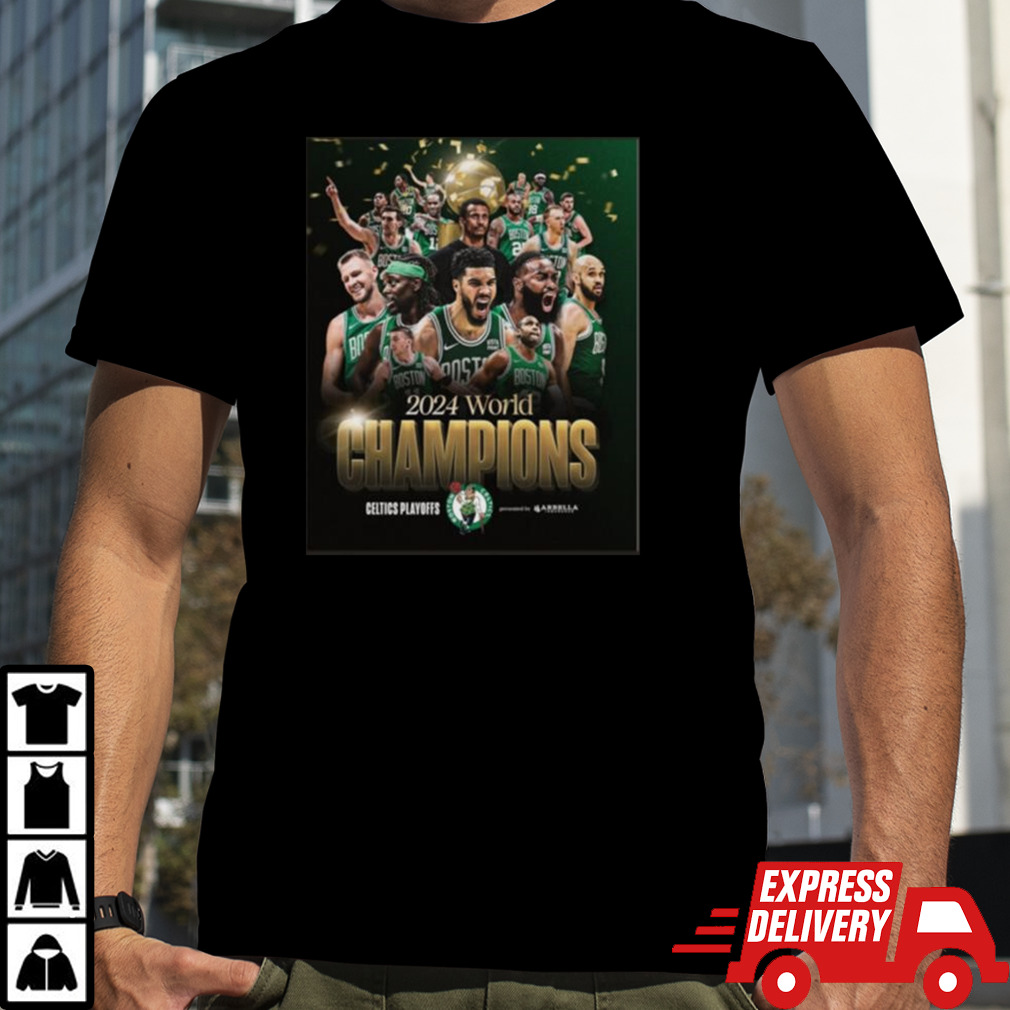 Boston Celtics 2024 World Champions Poster Shirt