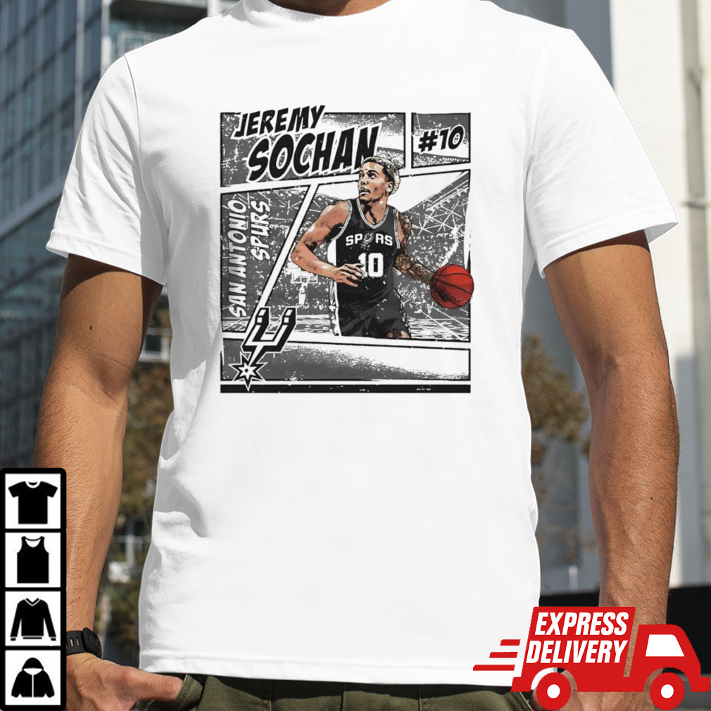 Jeremy Sochan San Antonio Spurs Comic shirt