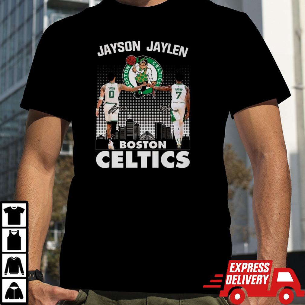 Boston Celtics Jayson Tatum Jaylen Brown The Dynamic Duo Signatures T-shirt