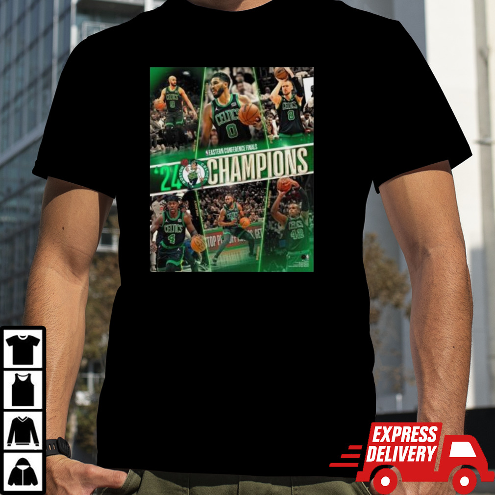 Boston Celtics NBA 2024 Eastern Conference Champions Photo Shirt