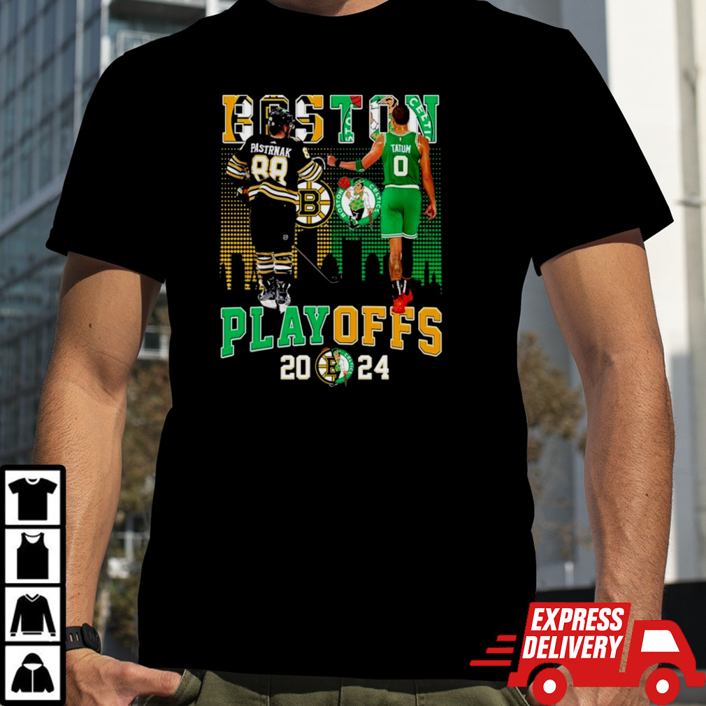 Boston Sports Teams David Pastrnak And Jayson Tatum Playoffs 2024 shirt