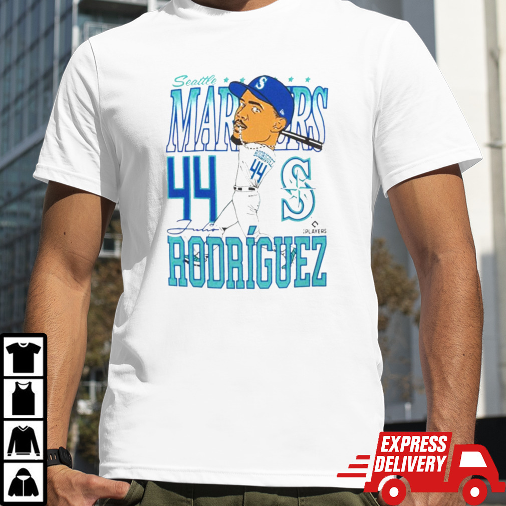 Seattle Mariners Julio Rodríguez Caricature Baseball Shirt