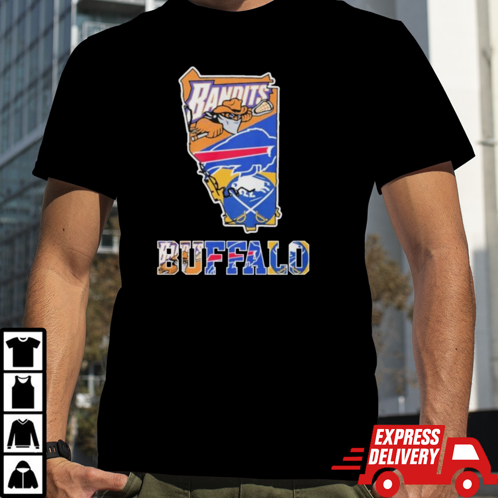 Buffalo Map Sports Teams Logo Shirt