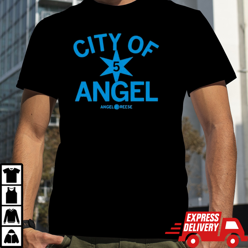 Chicago Sky City Of Angel 5 Star Angel Reese Shirt