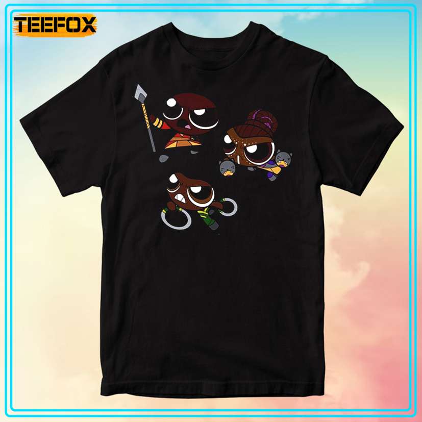 Black Panther The Powerpuff Girls Graphic T-Shirt