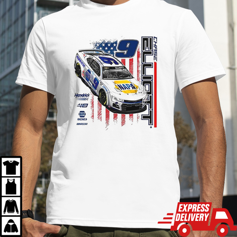 Chase Elliott #9 2024 NAPA Flag shirt