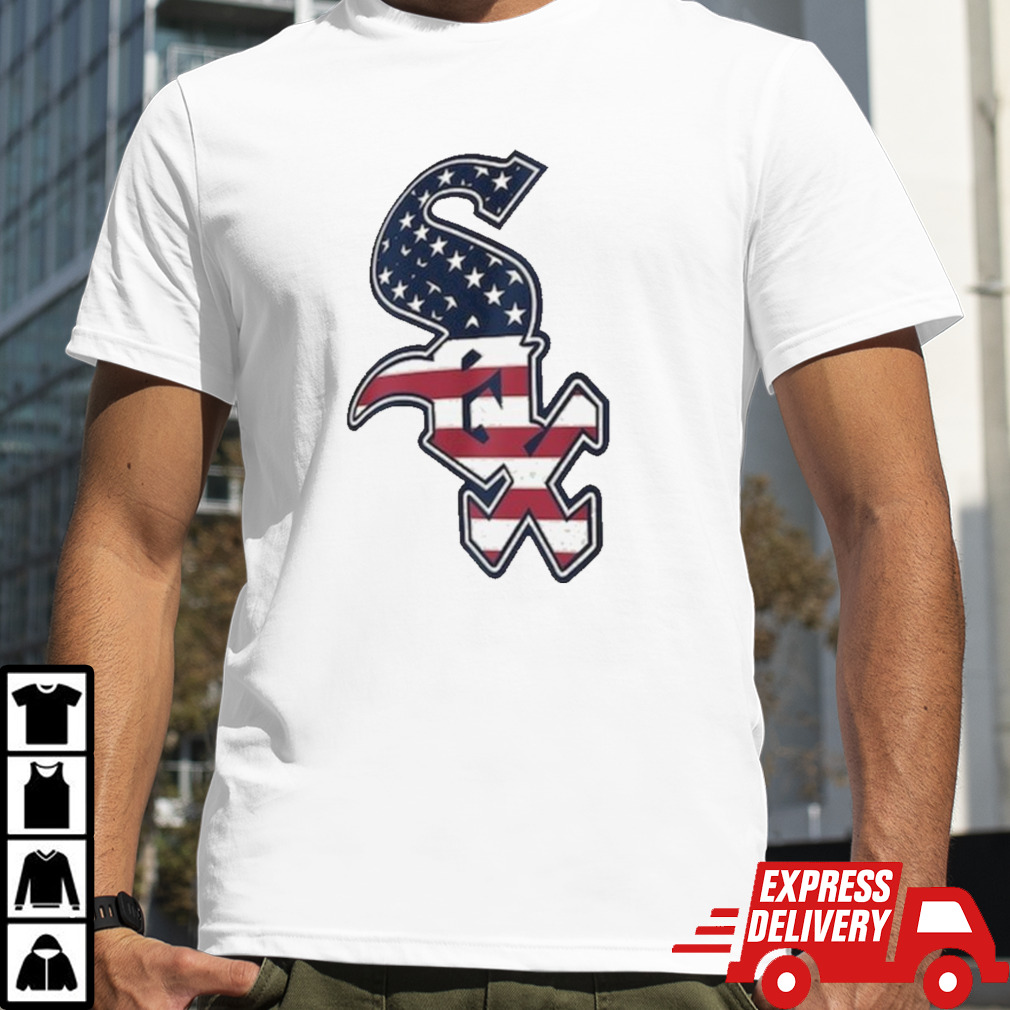 Chicago White Sox Logo 4th Of July Flag T-shirt