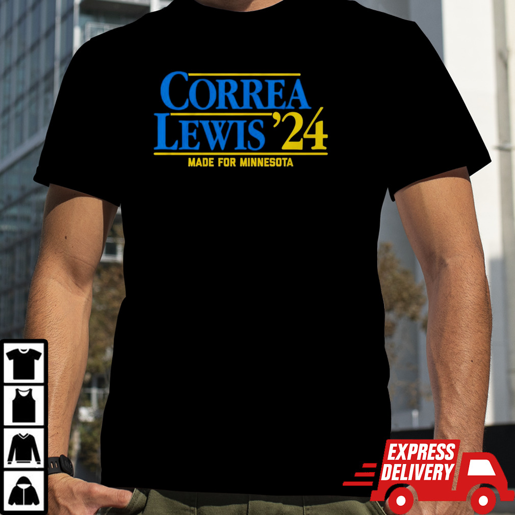 Correa Lewis ’24 made for Minnesota shirt