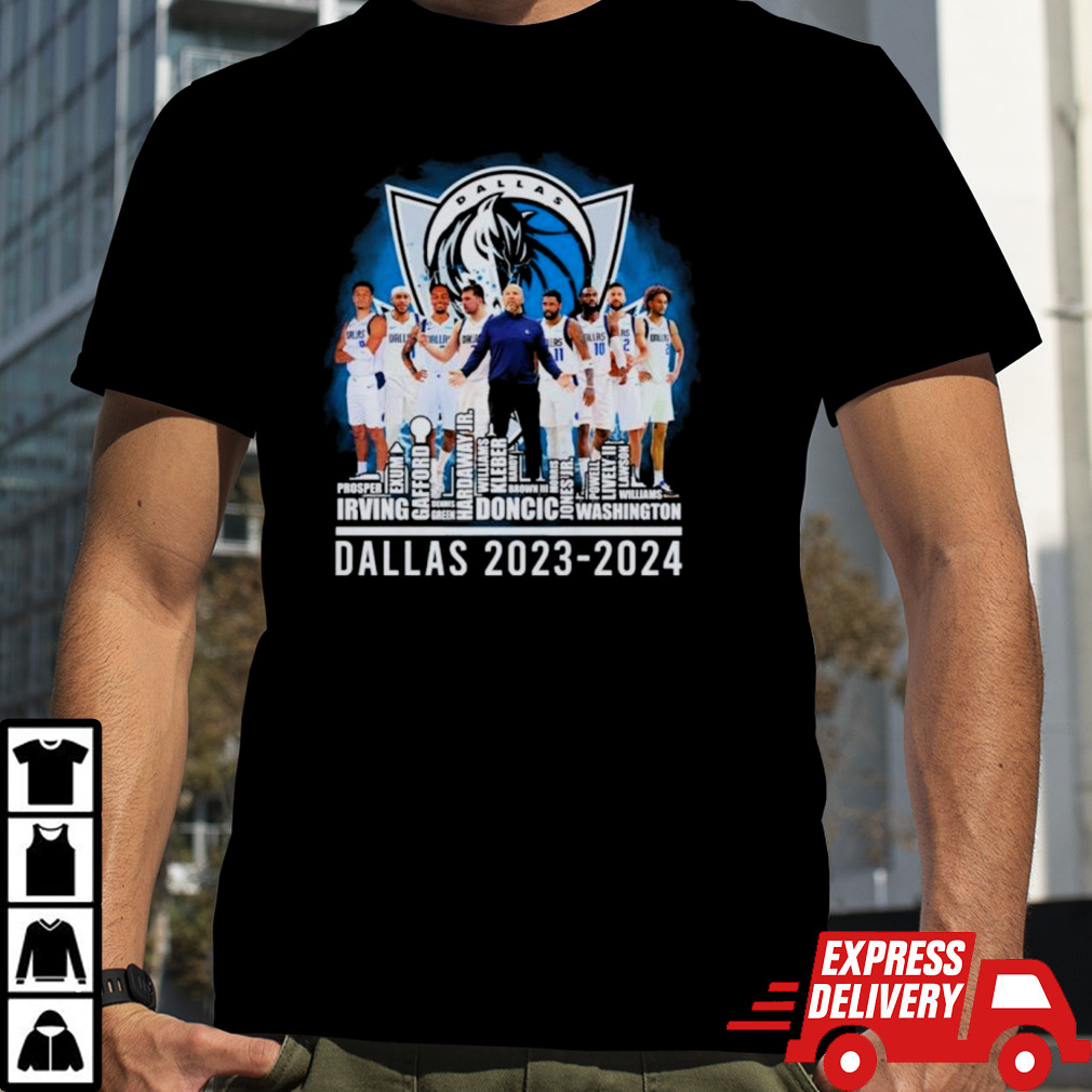 Dallas Skyline 2023-2024 Dallas Mavericks Team Players Shirt