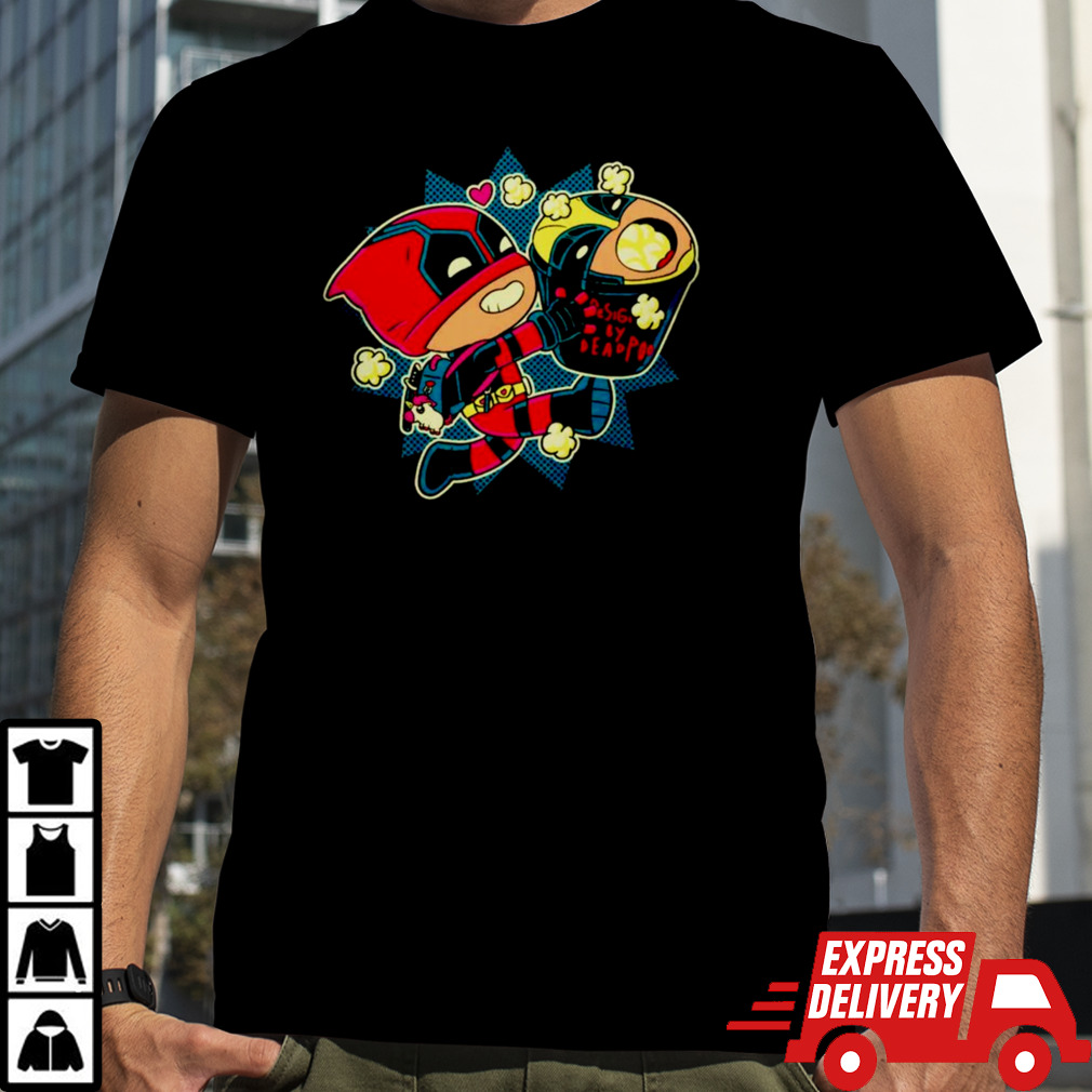 Deadpool Wolverine popcorn buckets shirt