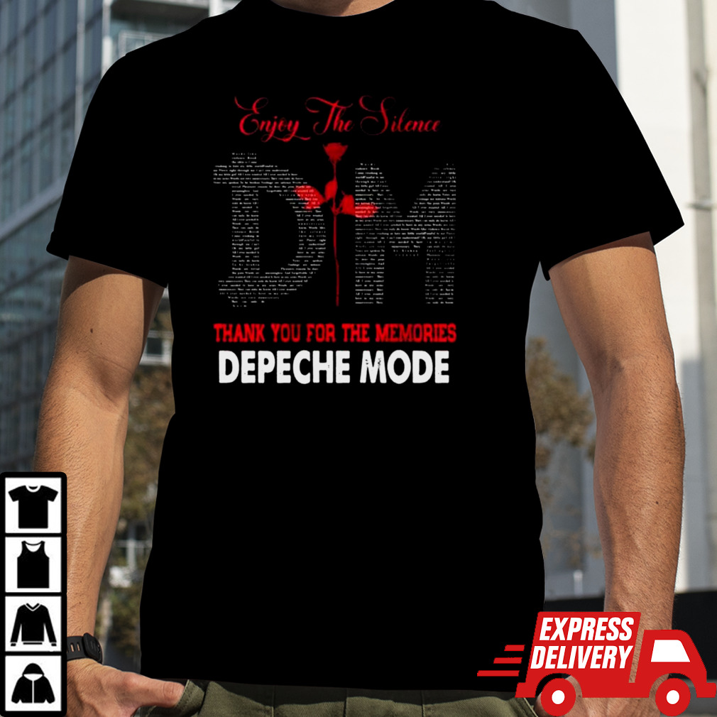 Depeche Mode Enjoy The Silence Thank You For The Memories T-shirt