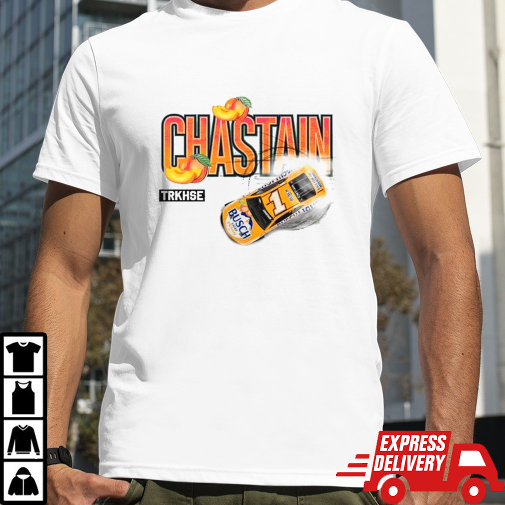 Ross Chastain Trackhouse Racing Team Collection Busch Light Peach shirt