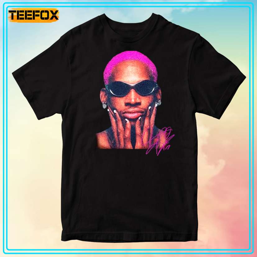 Dennis Rodman Face Signature T-Shirt