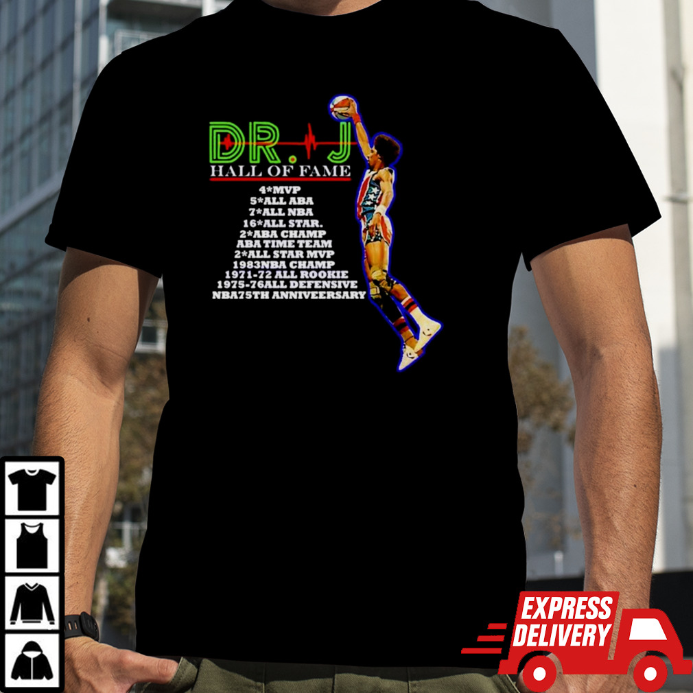 Dr J hall of fame shirt