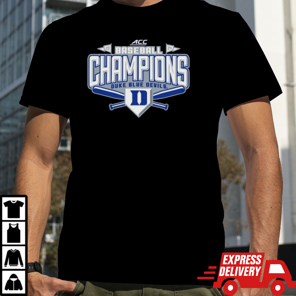 Duke Blue Devils ACC 2024 Baseball Champions Locker Room Tee shirt