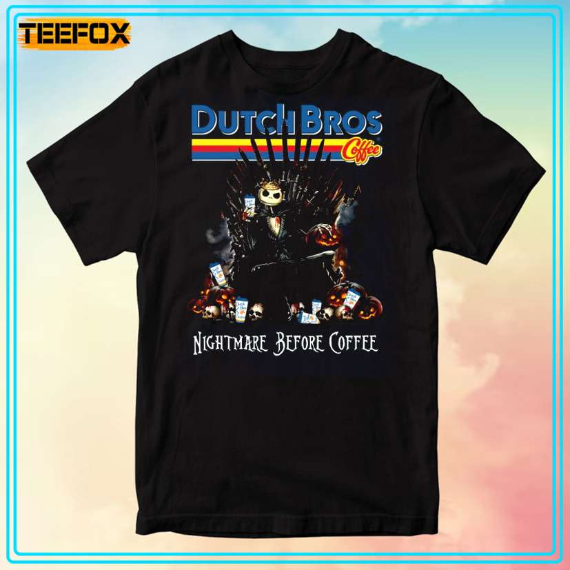 Dutch Bros Coffee Nightmare Before Christmas Graphic T-Shirt