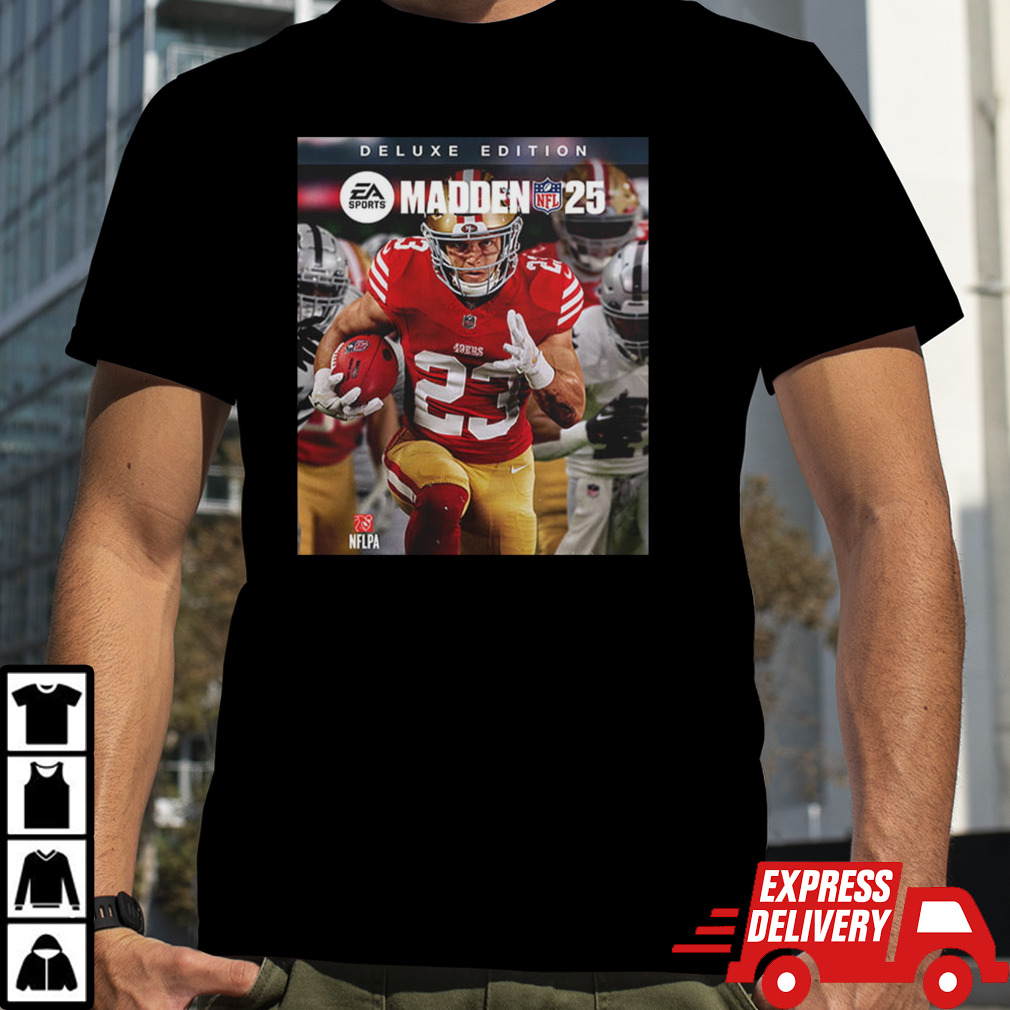 EA Sports Madden NFL 2024 Christian McCaffrey Is The Cover Star Of Madden NFL 25 Limited Deluxe Edition T-Shirt