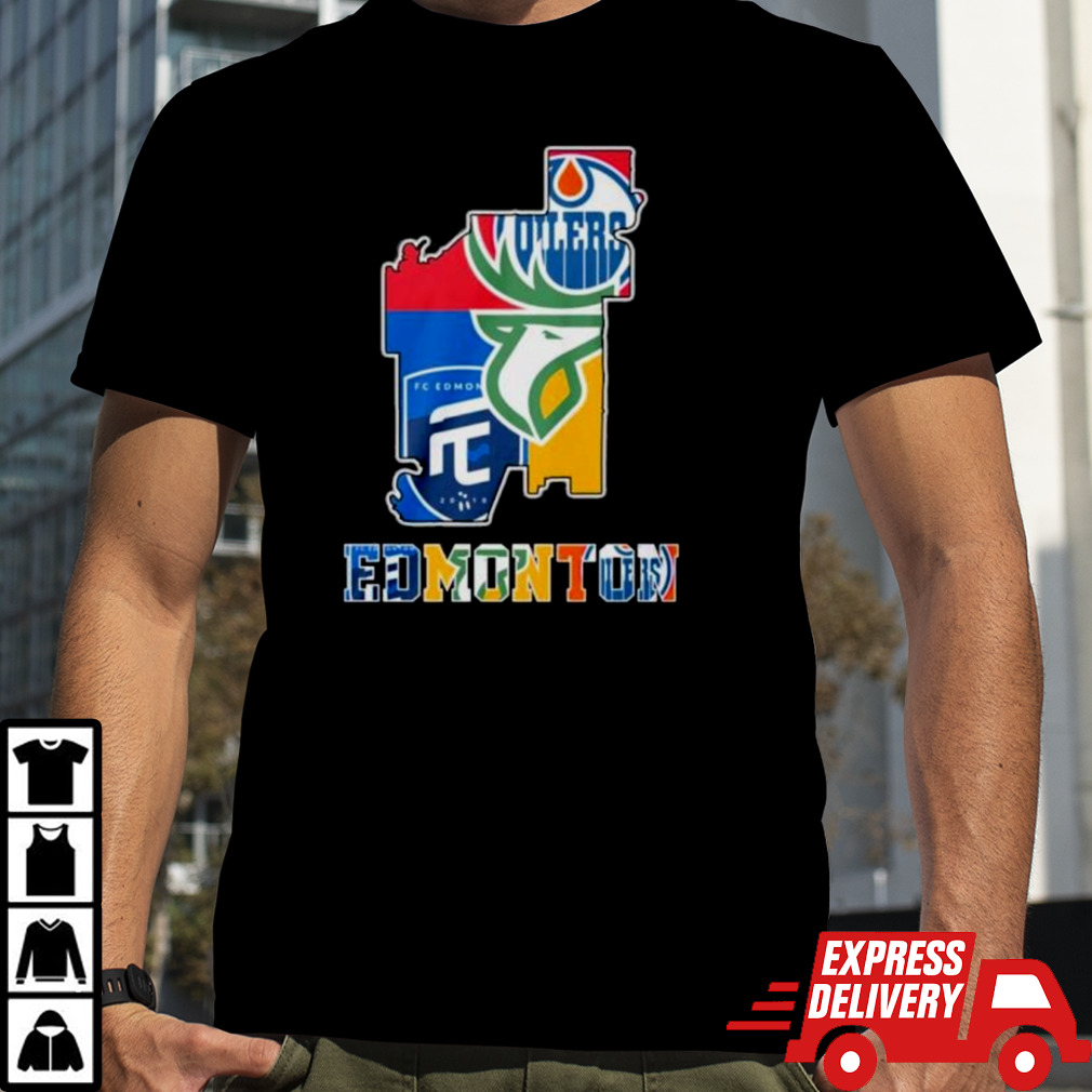 Edmonton Map Sports Teams Logo Shirt