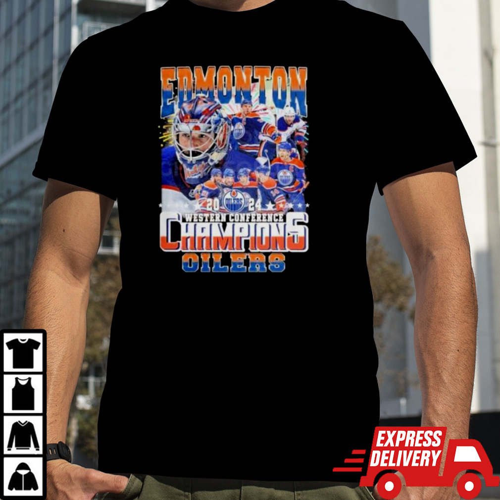 Edmonton Oilers 2024 NHL Western Conference Champions T-Shirt