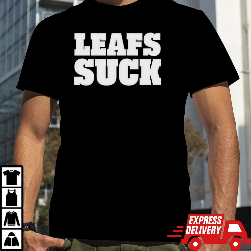 Fan Wearing Leafs Suck T-shirt