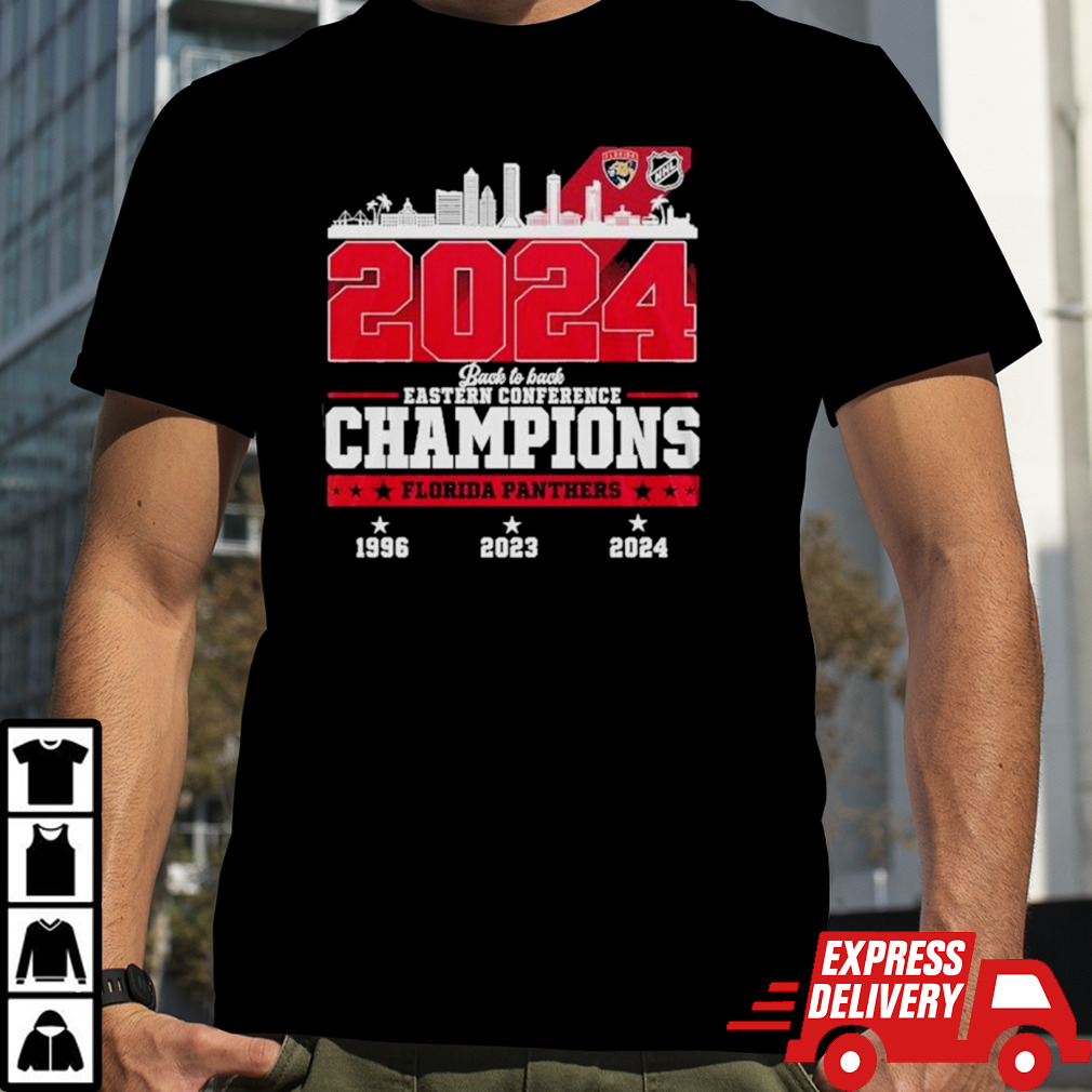 Florida Panthers Skyline Back To Back Eastern Conference Champions Shirt