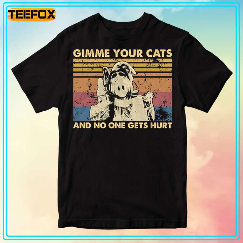 Gimme Your Cats And No One Gets Hurt Retro T-Shirt