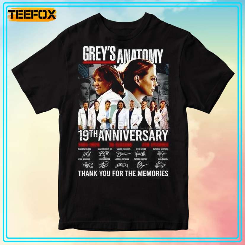 Greys Anatomy 19th Anniversary 2005-2024 T-Shirt