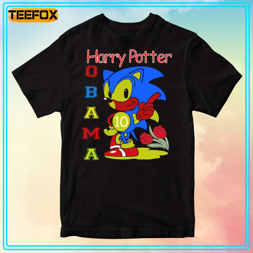 Harry Potter Obama Sonic Version Graphic T-Shirt