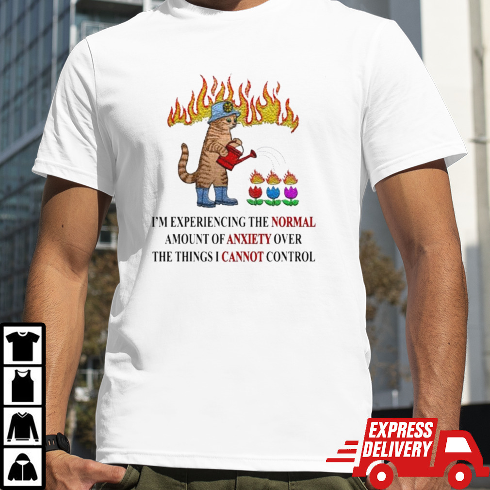 I’m Experiencing The Normal Amount Of Anxiety Over The Things I Cannot Control T-shirt