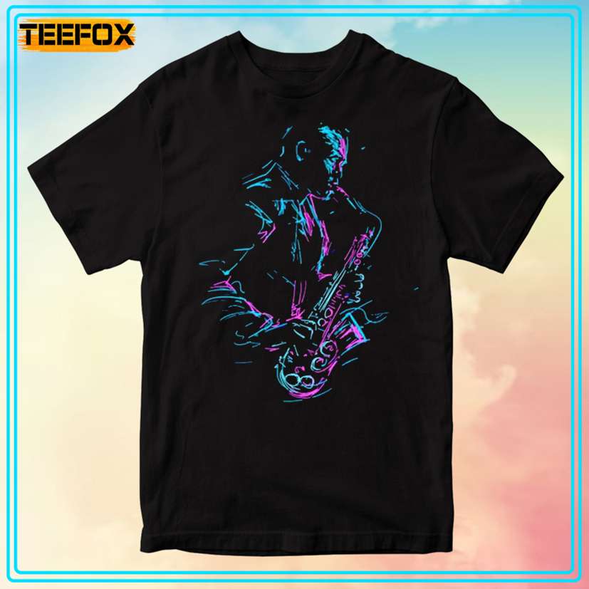 Jazz Fusion Saxophone Player T-Shirt