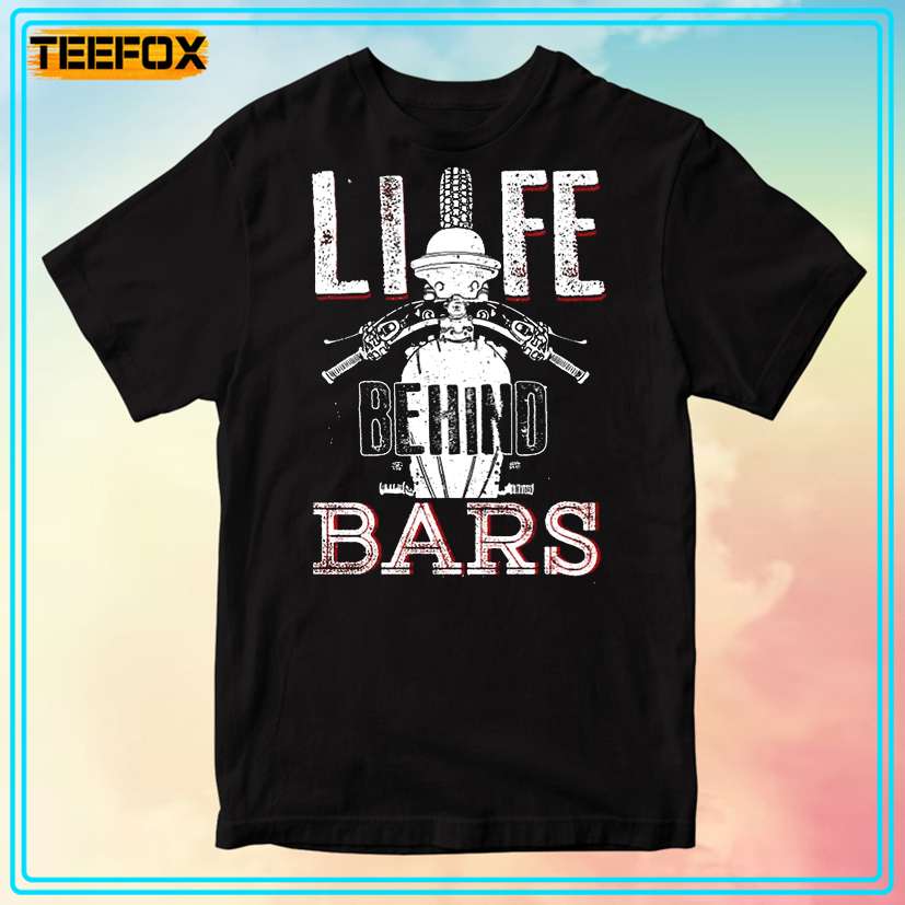 Life Behind Bars Motorcycle Graphic T-Shirt